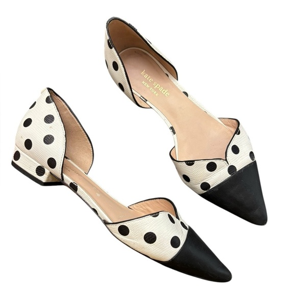 Kate Spade Maison Polka Dot Flats Sz 6 - Picture 1 of 7